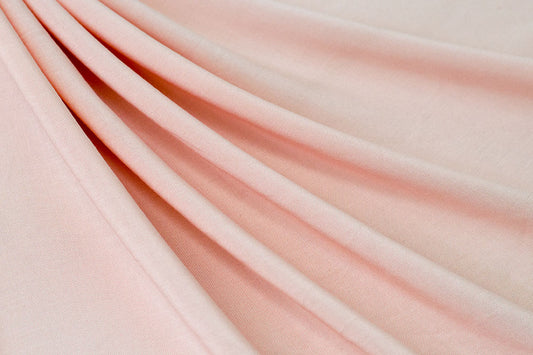 Blush Pink Fabric -Rayon Challis - Sold By The Half Yard - Woven