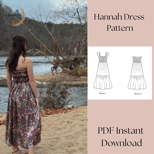 Hannah Dress |  Instant PDF Sewing Pattern
