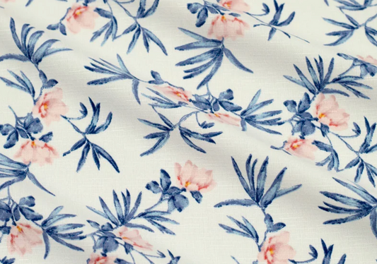 Tropical Linen-Look Woven - Sold By The Half Yard - Woven Fabric
