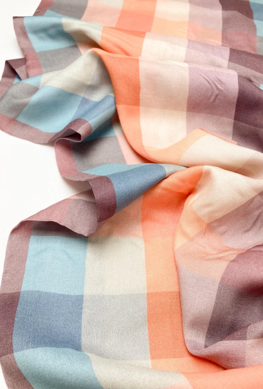 Color Blocks Haze Rayon Fabric – Designed by Suzy Quilts 