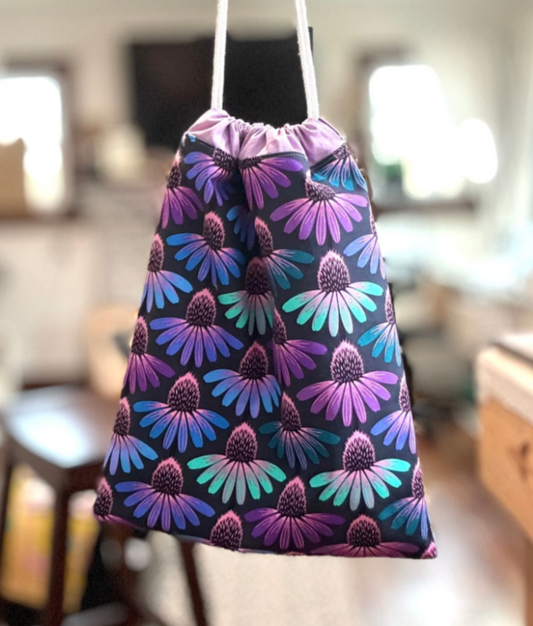 Drawstring Bag: A Beginner's Sewing Project | Free PDF Pattern