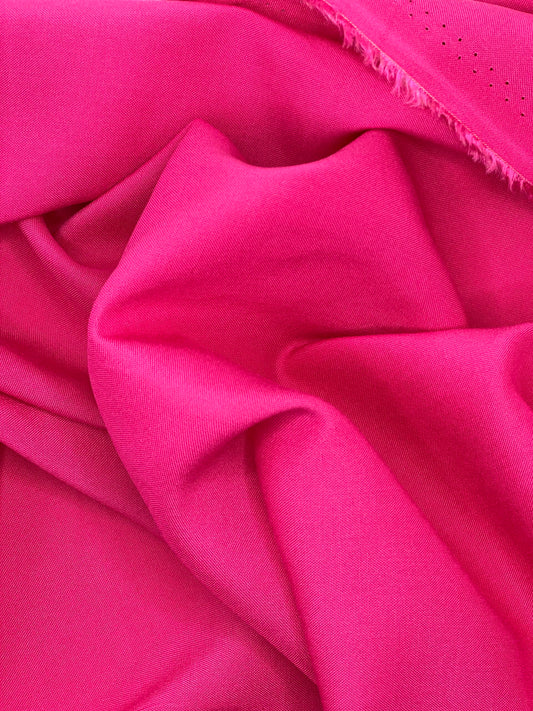 Rayon Challis Fuchsia